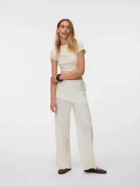 Vmnora-broek met middelhoge taille