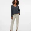 Vmnora-broek met middelhoge taille