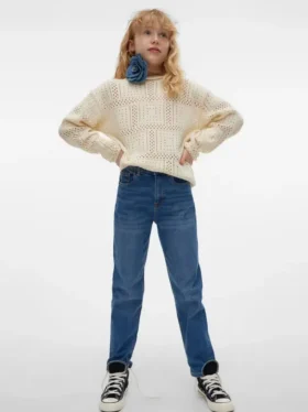 Vmolivia High Rise Mom Fit-Jeans