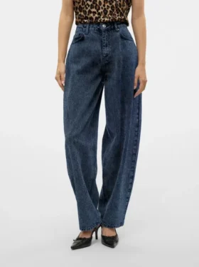 Vmollie jeans met hoge taille en ballonpasvorm