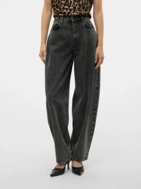 Vmollie jeans met hoge taille en ballonpasvorm