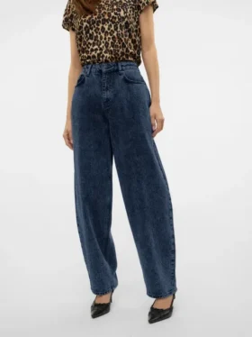 Vmollie jeans met hoge taille en ballonpasvorm