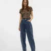 Vmollie jeans met hoge taille en ballonpasvorm