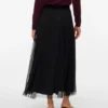 Vmpearl lange rok met middelhoge taille