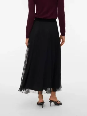 Vmpearl lange rok met middelhoge taille