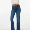 Vmphoebe jeans met middelhoge taille en uitlopende pijpen