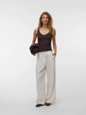 Vmpolly-broek met middelhoge taille