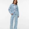 Vmrae-jeans met hoge taille en wijde pijpen