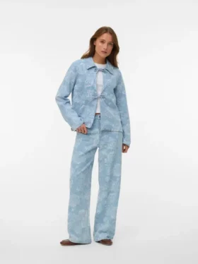 Vmrae-jeans met hoge taille en wijde pijpen