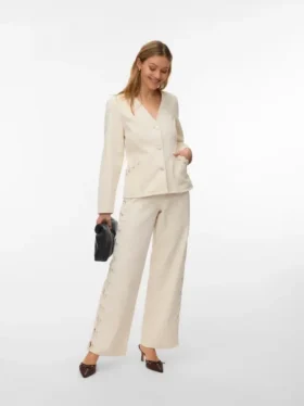 Vmrae-jeans met hoge taille en wijde pijpen