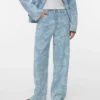 Vmrae-jeans met hoge taille en wijde pijpen