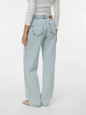 Vmrancy-Jeans met middelhoge taille en wijde pijpen