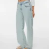 Vmrancy-Jeans met middelhoge taille en wijde pijpen