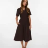 Vmray corduroy midi-jurk