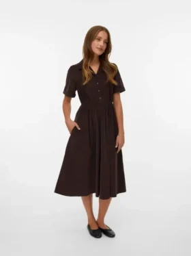 Vmray corduroy midi-jurk