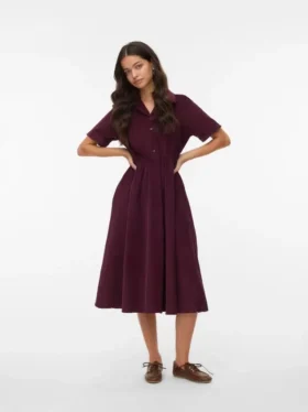 Vmray corduroy midi-jurk