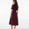 Vmray corduroy midi-jurk