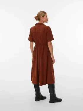 Vmray corduroy midi-jurk