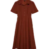 Vmray corduroy midi-jurk