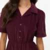Vmray corduroy midi-jurk