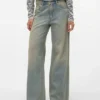 Vmremy jeans met middelhoge taille en wijde pijpen