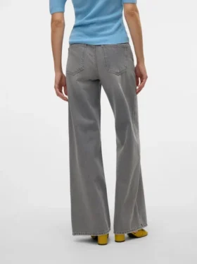 Vmremy-Jeans met middelhoge taille en wijde pijpen