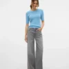 Vmremy-Jeans met middelhoge taille en wijde pijpen