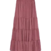 Vmrikke midi-rok met hoge taille