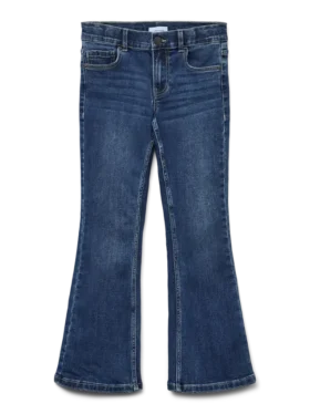 Vmriver-Jeans met hoge taille en wijde pijpen