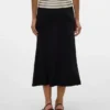 Vmroper midi-rok met middelhoge taille