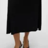 Vmroper midi-rok met middelhoge taille