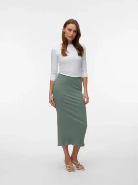 Vmruby lange rok met middelhoge taille