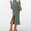 Vmruby lange rok met middelhoge taille