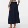 Vmruth lange rok met hoge taille