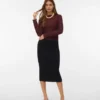 Vmsaba lange rok met middelhoge taille