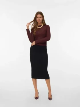 Vmsaba lange rok met middelhoge taille