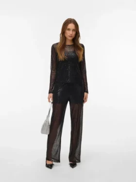 Vmsafina-broek met hoge taille