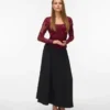 Vmsally lange rok met hoge taille