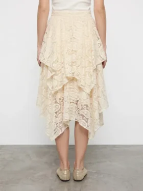 Vmsally lange rok met hoge taille
