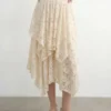 Vmsally lange rok met hoge taille