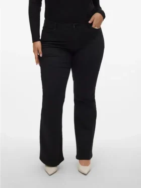 Vmscarlet jeans met middelhoge taille en uitlopende pasvorm