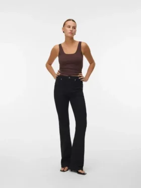 Vmselina High Rise Flared Fit-Jeans