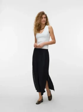 Vmsiena lange rok met middelhoge taille