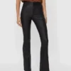Vmsiga broek met hoge taille