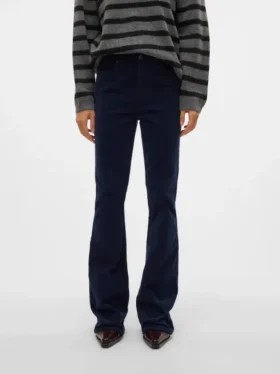 Vmsiga corduroybroek met hoge taille