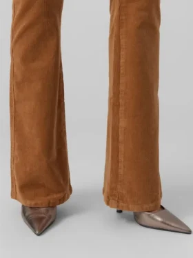 Vmsiga corduroybroek met hoge taille