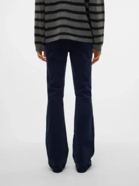 Vmsiga corduroybroek met hoge taille