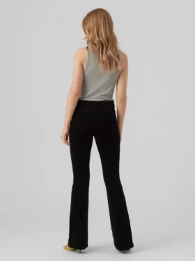 Vmsiga corduroybroek met hoge taille