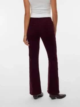Vmsiga corduroybroek met hoge taille