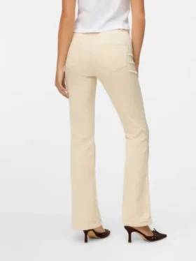 Vmsiga corduroybroek met hoge taille